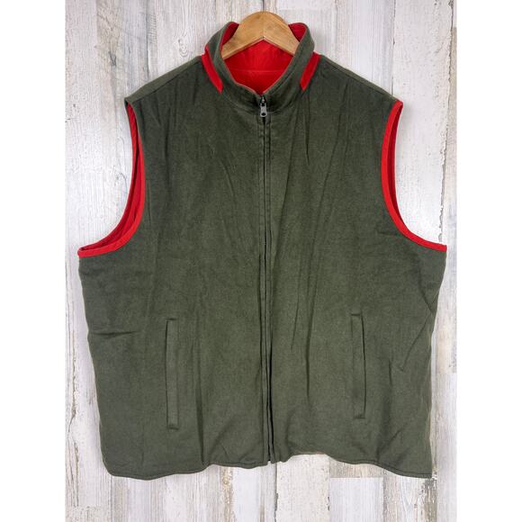Saks Fifth Avenue Reversible Cashmere Zipper Vest • Mens XXL - Picture 2 of 10